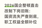 国企改革历史遗留问题整治，下岗安置与国资追缴全面铺开
