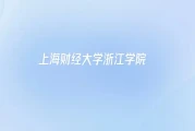 上海财大浙江学院2025分数线：浙江501分