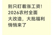 2026年农村无本赚钱点子：抓住这三大建设，农民家门口致富
