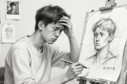 人物素描图片简单画法：找准骨点形才准