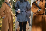 驼色大衣配阔腿裤，春季优雅穿搭图片