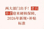 去世带病回乡退伍军人待遇新变化：养老环节更完善，补助标准有调整