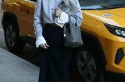 秋天穿于婷婷性感黑色薄纱长裙，优雅显瘦又高级