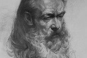 人物素描图片简单 先学结构再画细节