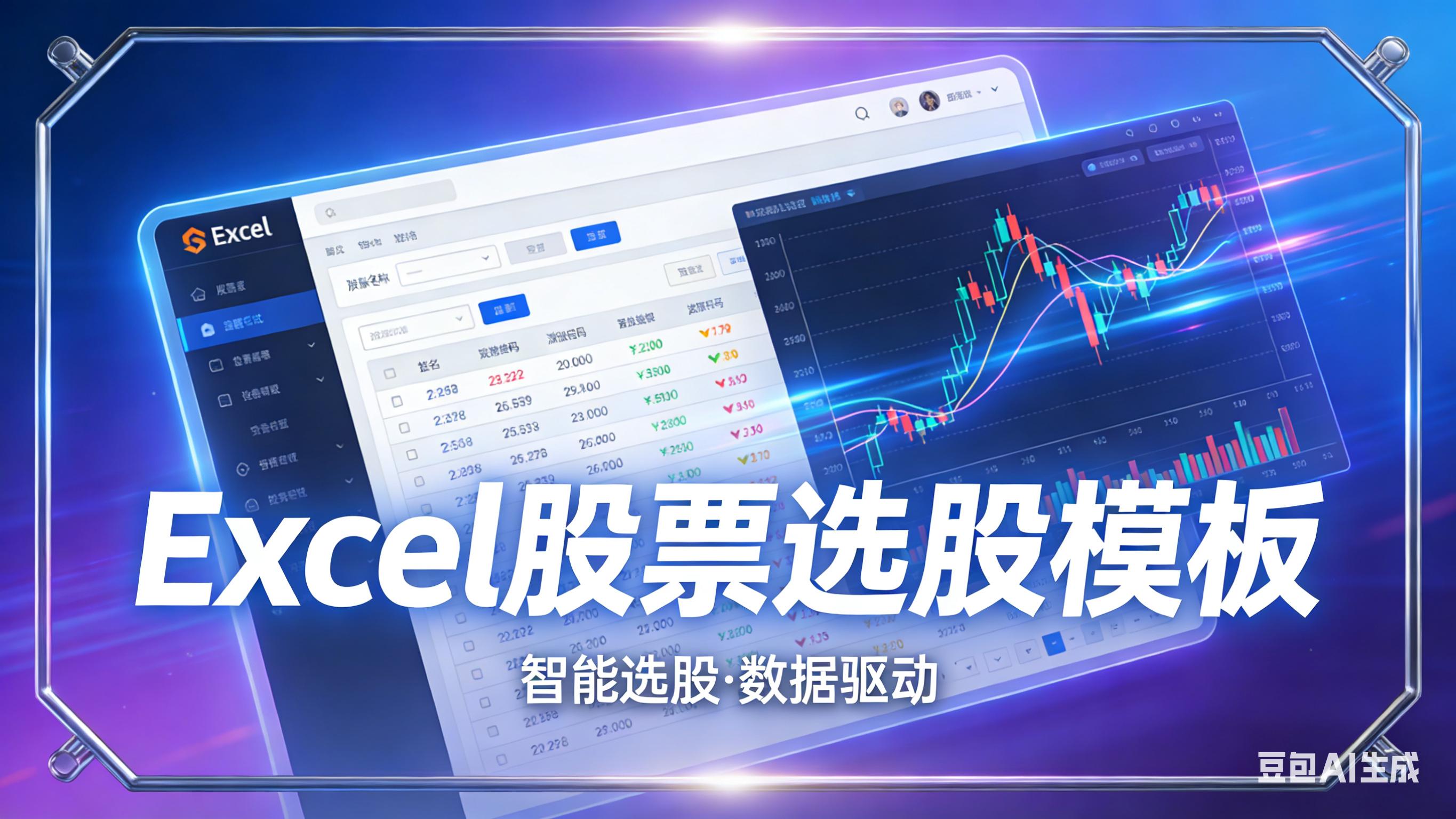 股票自动化选股模板_个股分析模板_Excel全自动抓数选股系统