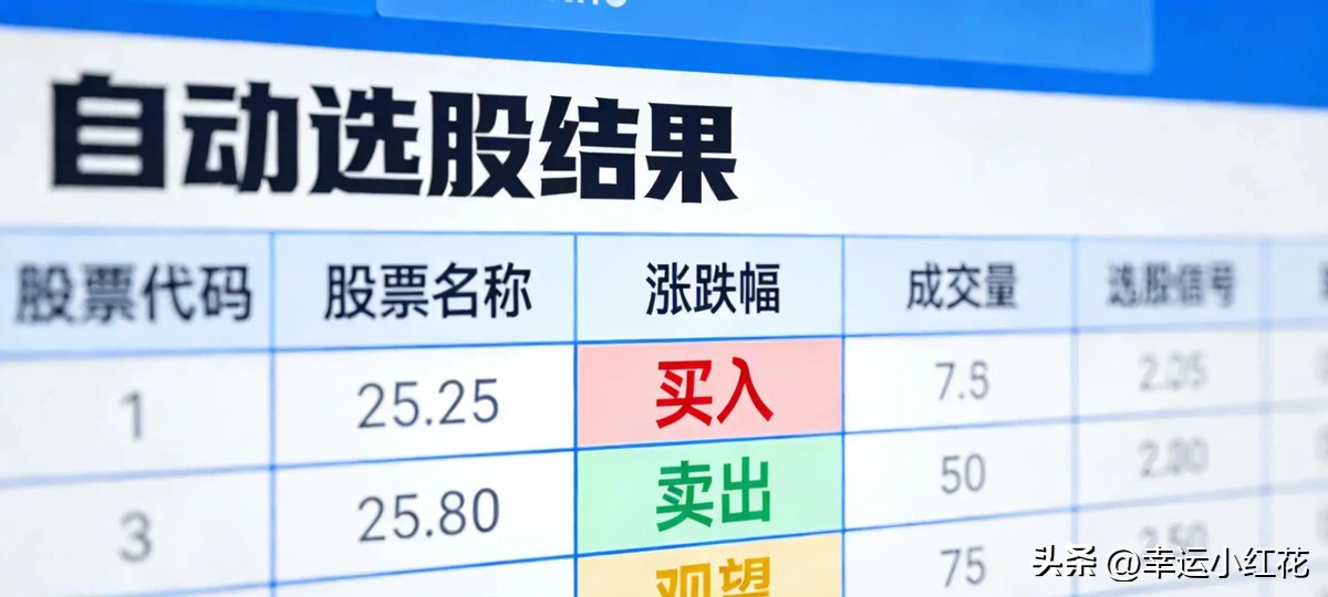不会写代码自动盯盘系统_Excel实时抓数信号筛选_个股分析模板