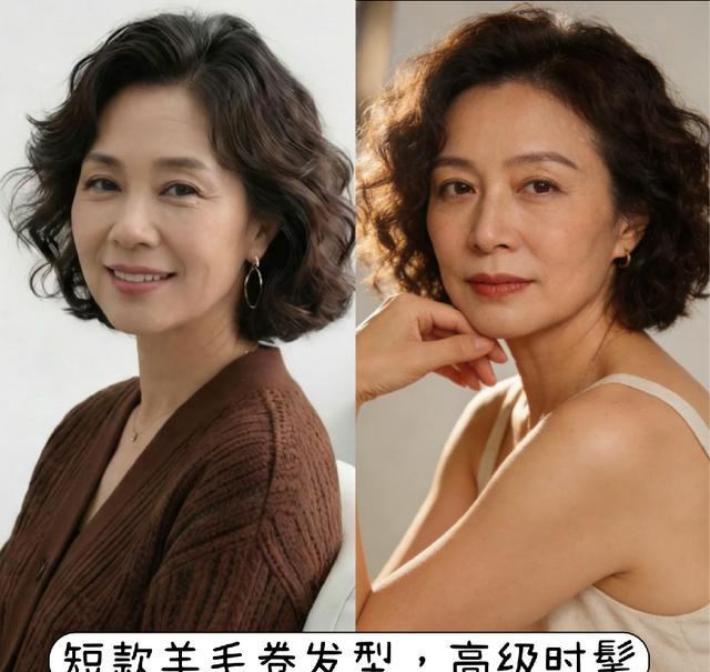 空气刘海用多大卷发棒_改良波波发型_中年短发改造