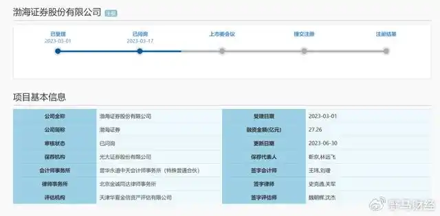 渤海证券财务顾问立案_渤海证券IPO审核进展_渤海交易所怎么样
