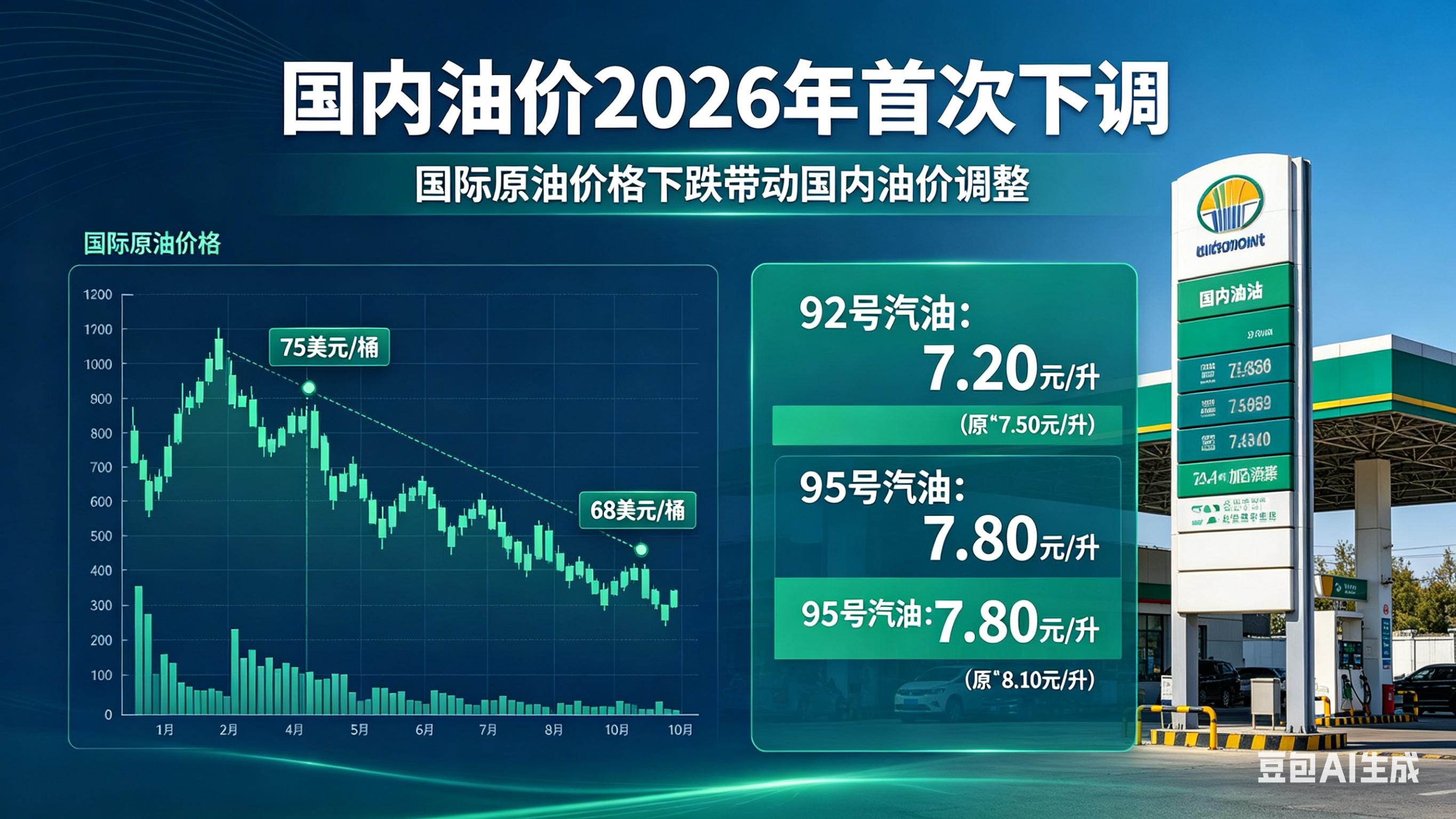 南京汽油价格调整最新消息_汽柴油价格每吨下调555元和530元_2026年首次油价下调