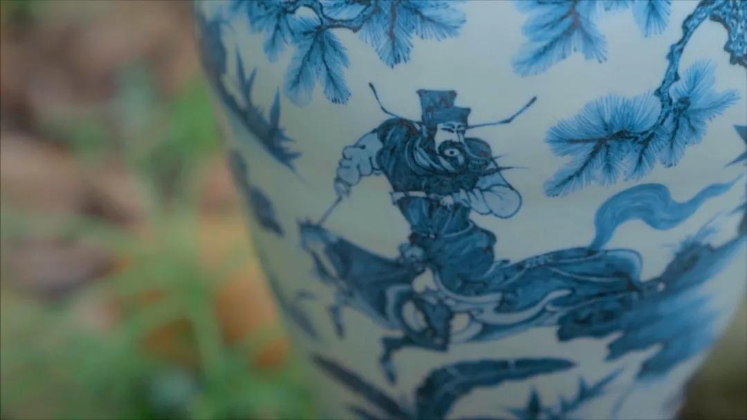 元青花瓷片展_饶克勤 元青花牡丹纹梅瓶 景德镇陶瓷博物馆