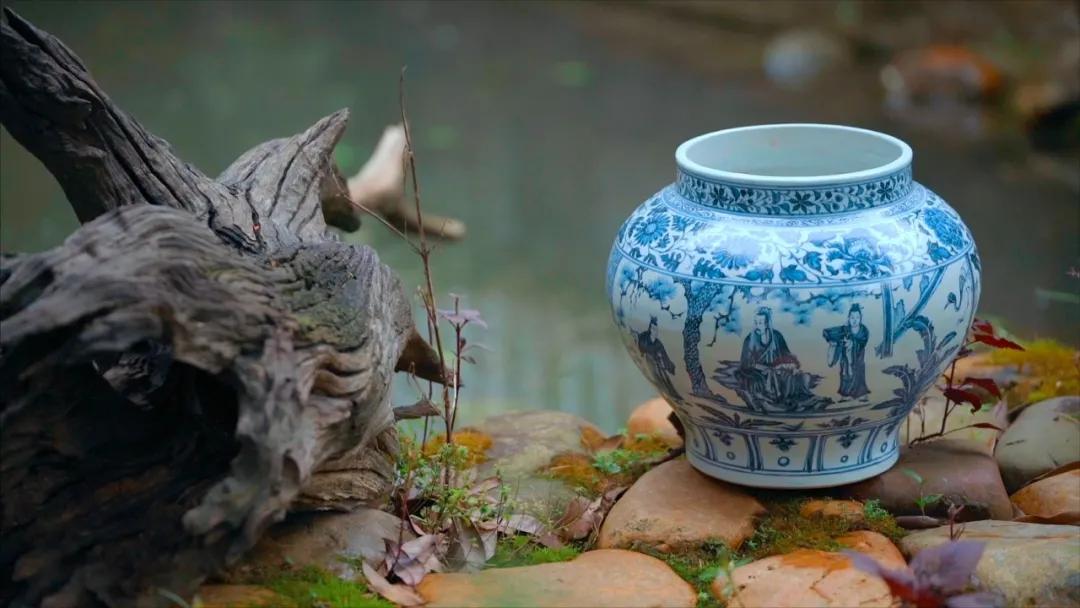饶克勤 元青花牡丹纹梅瓶 景德镇陶瓷博物馆_元青花瓷片展