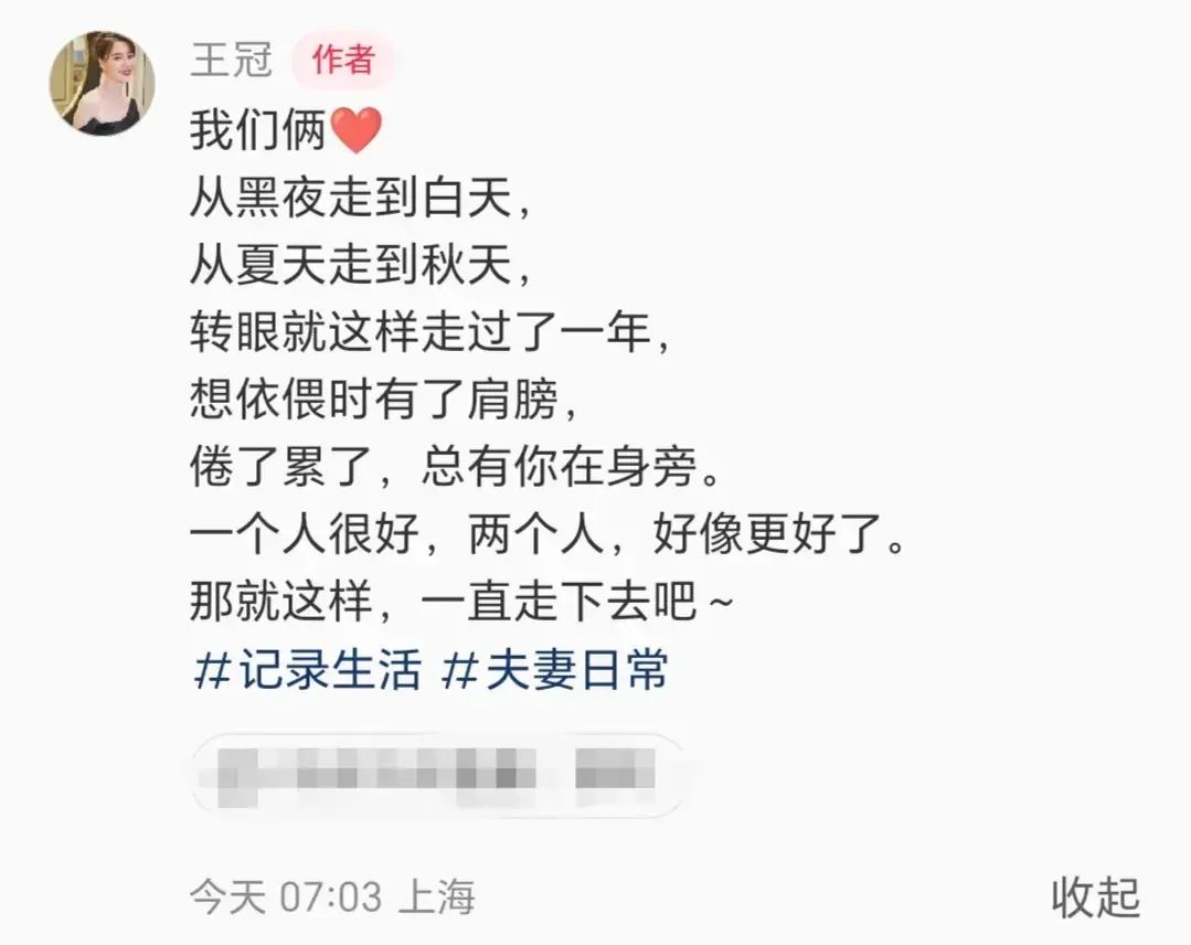 王冠官宣结婚 夫妻日常 王冠老公是谁_央视记者王冠老婆
