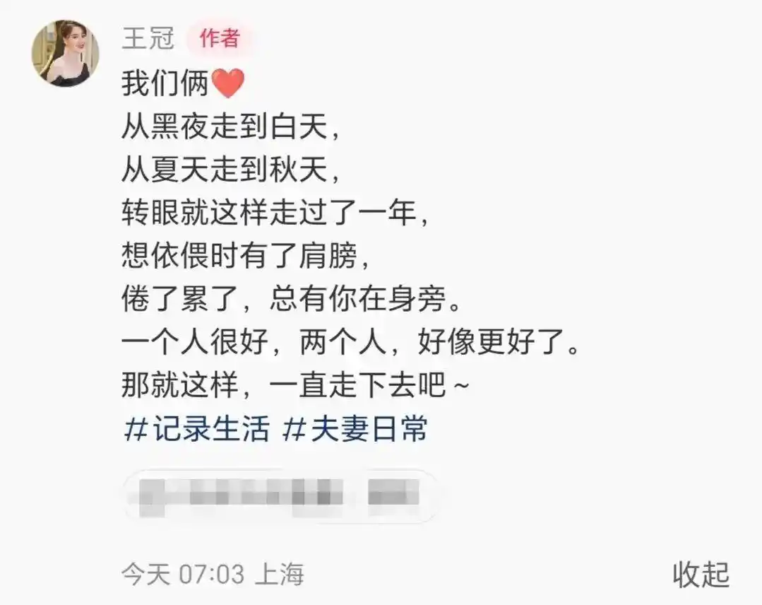 央视记者王冠老婆_王冠官宣结婚 夫妻日常 王冠老公是谁
