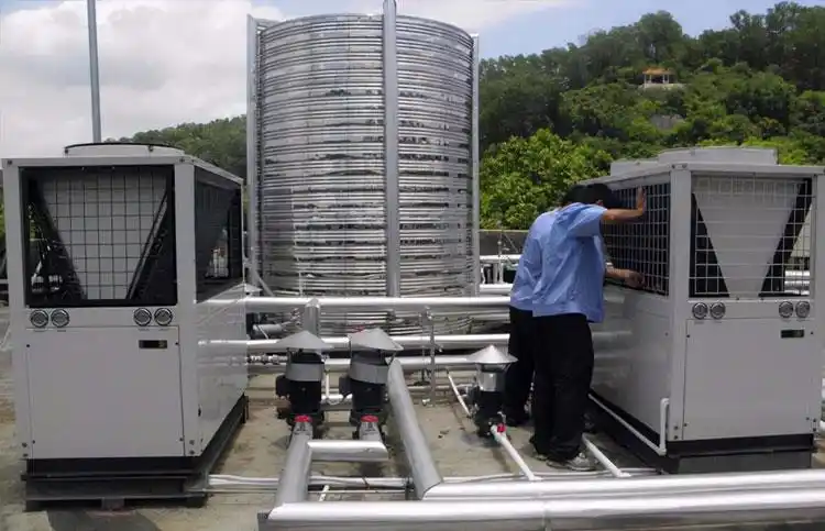 热网加热器出水温度低_空气源热泵出水温度低_空气源热泵保温层老化
