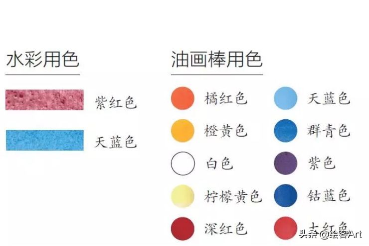 油画棒上色技巧_油画棒画画教程_夜间露天咖啡座油画棒