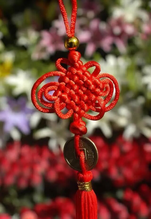中国结 双钱_中国结手工编织工艺品_中国结传统文化寓意