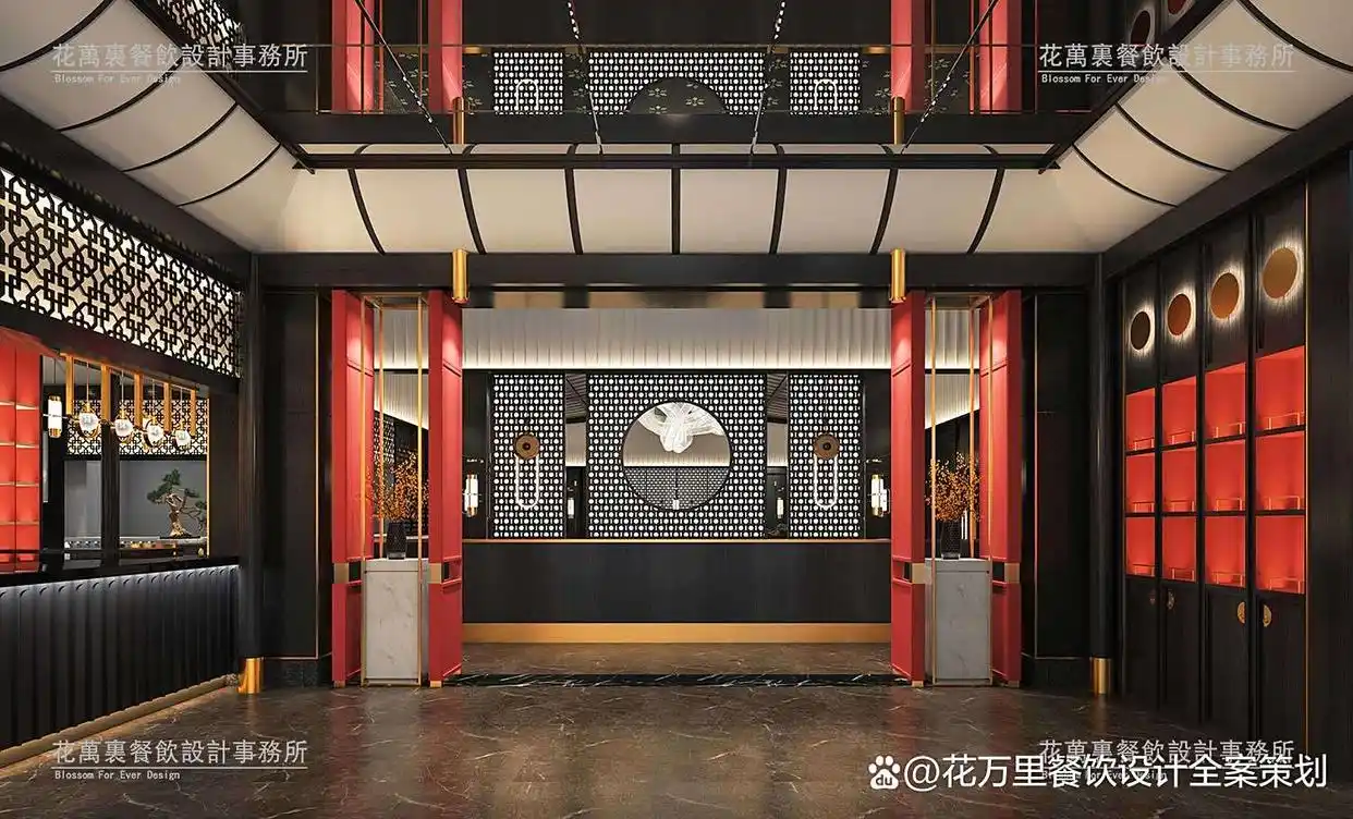 湘菜馆改造案例_餐厅墙绘湘菜_餐饮装修地道设计