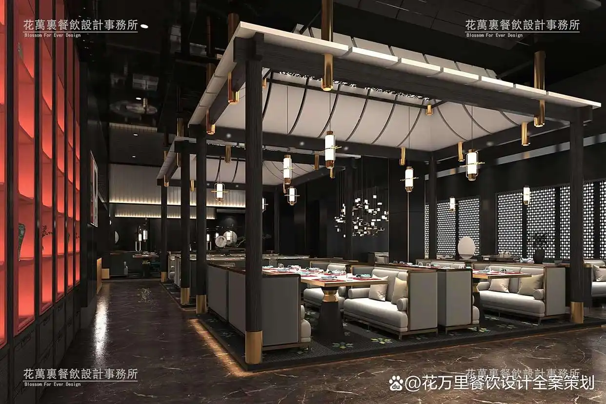 餐饮装修地道设计_湘菜馆改造案例_餐厅墙绘湘菜