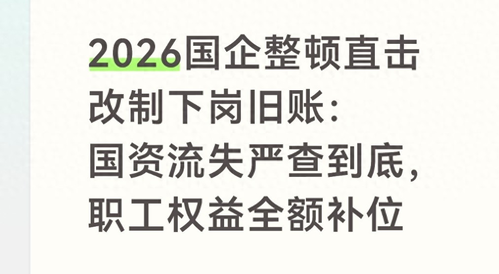 国有资产处置专项整治_国企改制职工下岗安置_资本市场国企改革