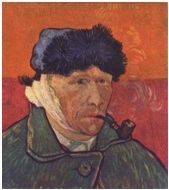 梵高初到巴黎自画像_梵高自画像灰暗期与躁动期_梵高的自画像价格