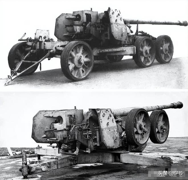 苏军M-46型加农炮_59式130毫米加农炮_老式火炮结构图