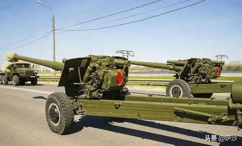 苏军M-46型加农炮_59式130毫米加农炮_老式火炮结构图