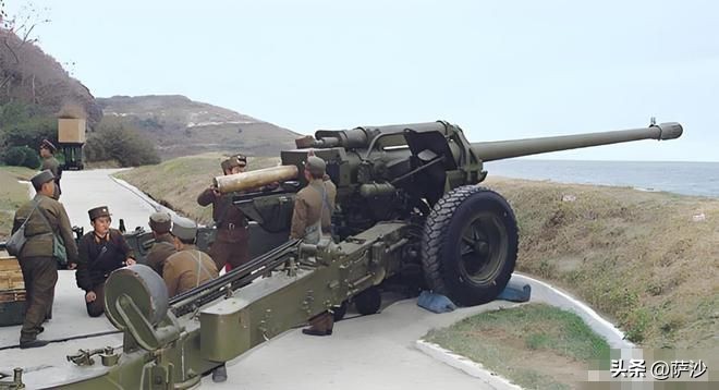 59式130毫米加农炮_苏军M-46型加农炮_老式火炮结构图