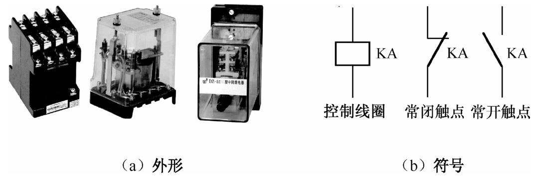 中间继电器型号识读_中间继电器触点参数_中间继电器接线原理图