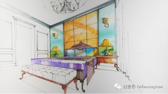 室内设计透视方法_手绘线条图像—物象空间的表达_手绘一点斜透视技巧