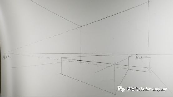 手绘线条图像—物象空间的表达_手绘一点斜透视技巧_室内设计透视方法