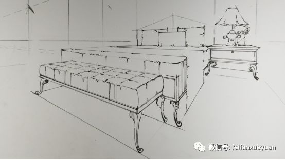 手绘一点斜透视技巧_手绘线条图像—物象空间的表达_室内设计透视方法