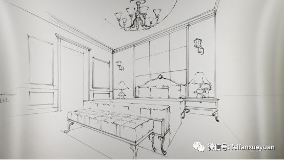 室内设计透视方法_手绘线条图像—物象空间的表达_手绘一点斜透视技巧