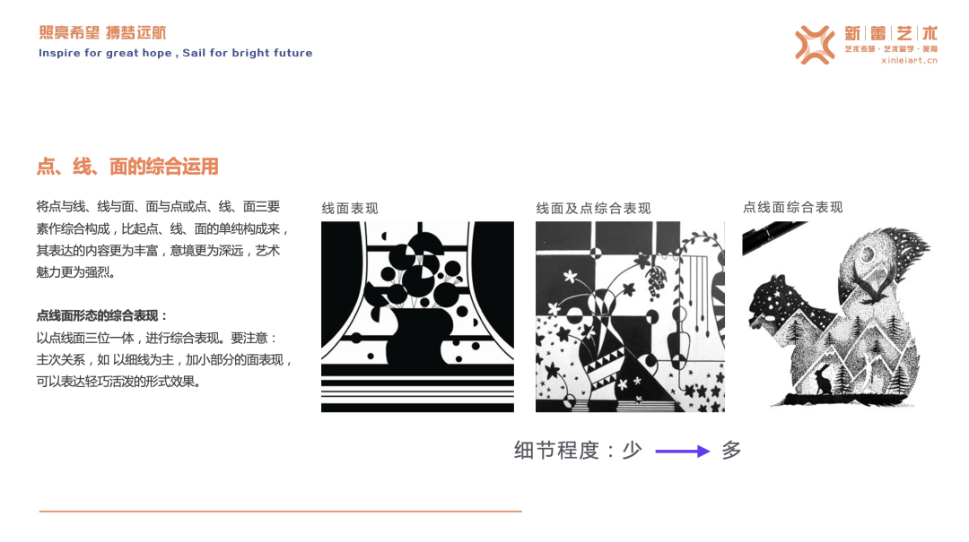 平面构成基础手绘元素布局原理_手绘表达形式点线面组合法则_手绘线条图像—物象空间的表达