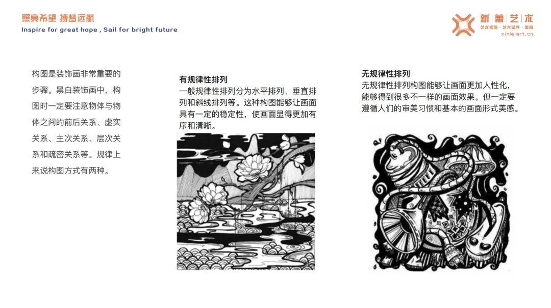 手绘表达形式点线面组合法则_手绘线条图像—物象空间的表达_平面构成基础手绘元素布局原理