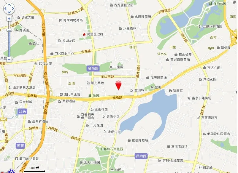 金山花园交通图