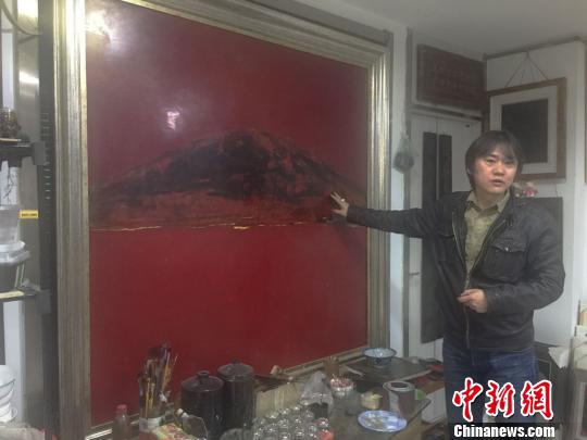 西北民族大学漆画_漆画制作工艺_刘志刚漆画作品