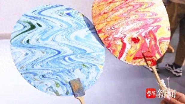 扬州大学美术与设计学院漆艺专业研究生 漂漆技法 扇子制作活动_漆画制作工艺