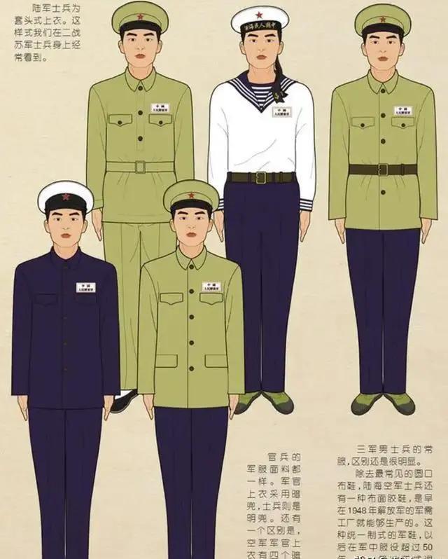 49款军服设计特点_新中国成立后军服发展史_陆军军服图片
