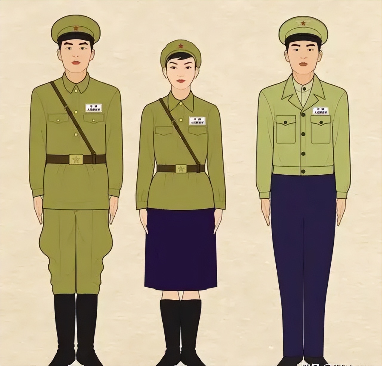陆军军服图片_新中国成立后军服发展史_49款军服设计特点