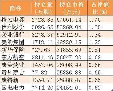 什么是大盘蓝筹股_基金四季报最受基金公司欢迎的上市公司_基金增持最多的个股