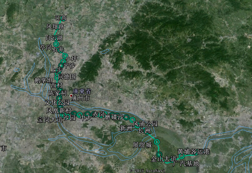 广州地铁8号线远期规划：东延、南延及北延全解(至2025)