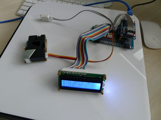 夏普传感器颗粒浓度测量_DIY空气质量检测器_arduino ethernet