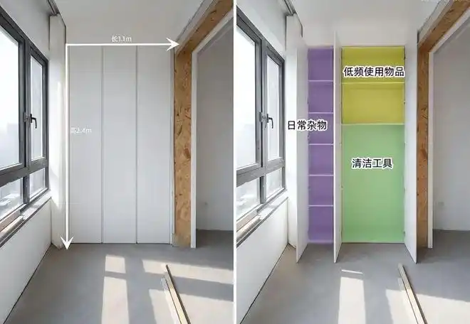 摆件柜子效果图_阳台洗衣柜设计_阳台家政柜布局