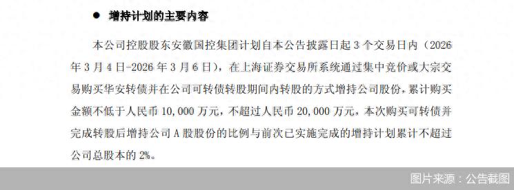 华安可转债b主页_华安证券股东增持 安徽国控集团增持分析 券商股东增持市场趋势