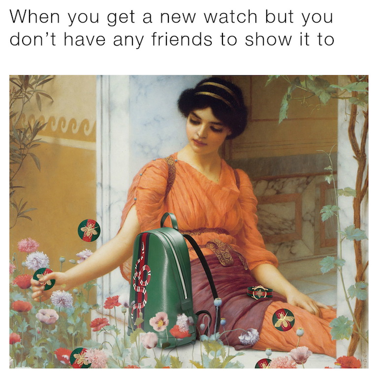 奢侈品Meme营销策略_Gucci TFWGucci线上营销案例_cucci手表图片和价格