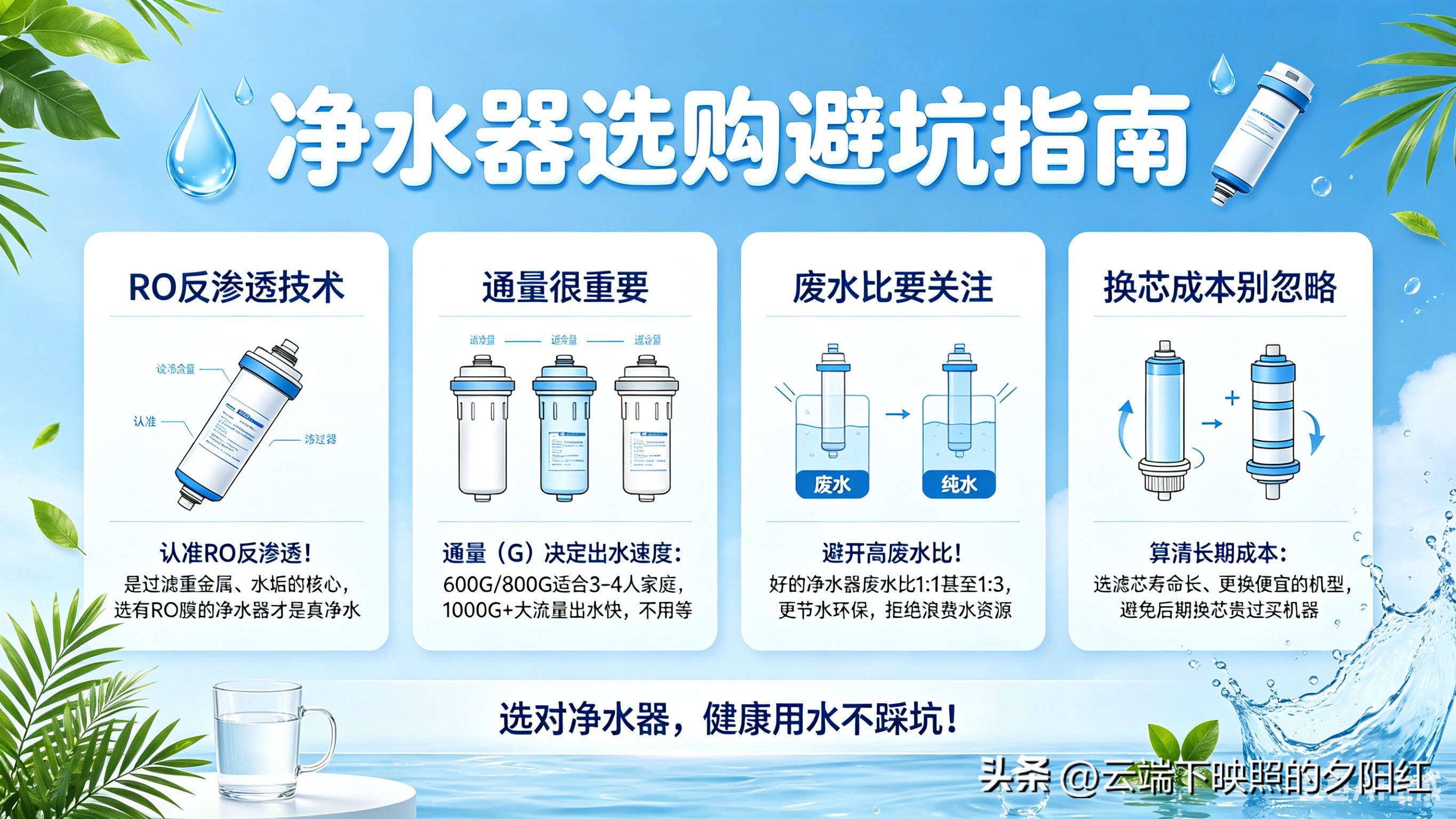 废水比零陈水通量参数_RO反渗透净水器选购指南_反渗透膜净水器 水塔高