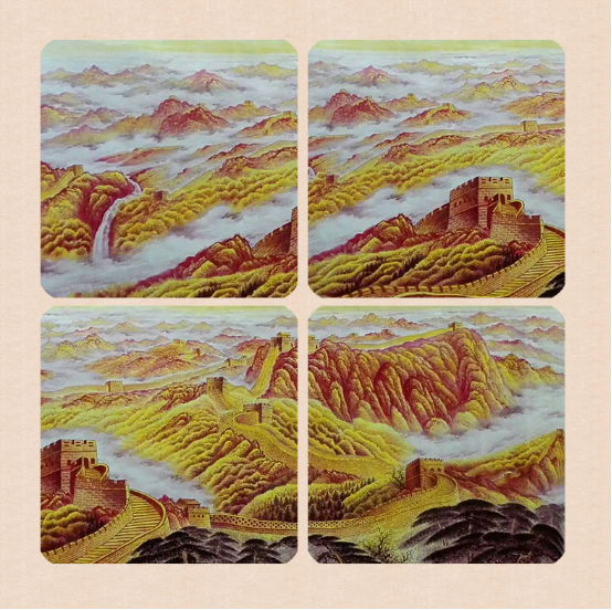 长城图片万里长城图画_万里长城风水画 国画长城图 欣赏