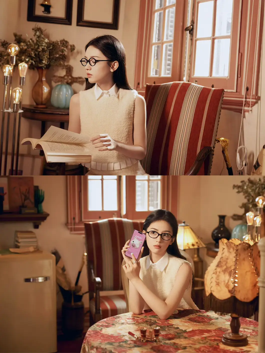 chloe眼镜图片_复古圆框眼镜_知识分子风眼镜