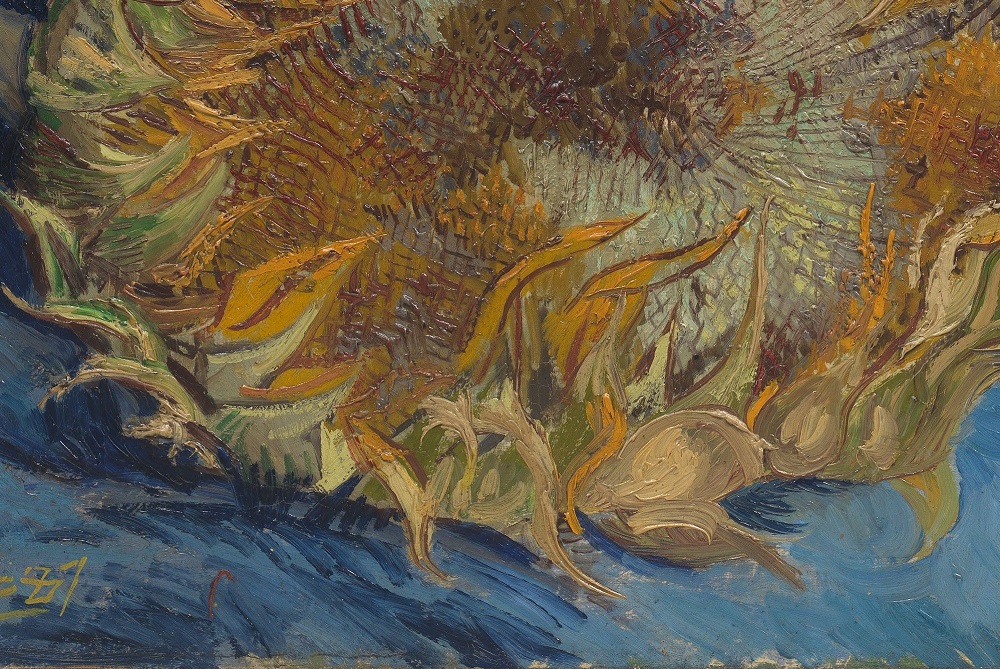 梵高早期作品图解_梵高两朵向日葵分析_向日葵画面特点解读