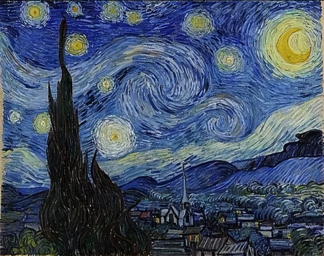 梵高早期作品图解_梵高艺术风格绚烂色彩跳动的笔触_梵高绘画语言色彩与笔触分析